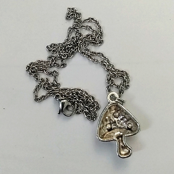 Handmade Mushroom Necklace 19" Unisex - Picture 3 of 3